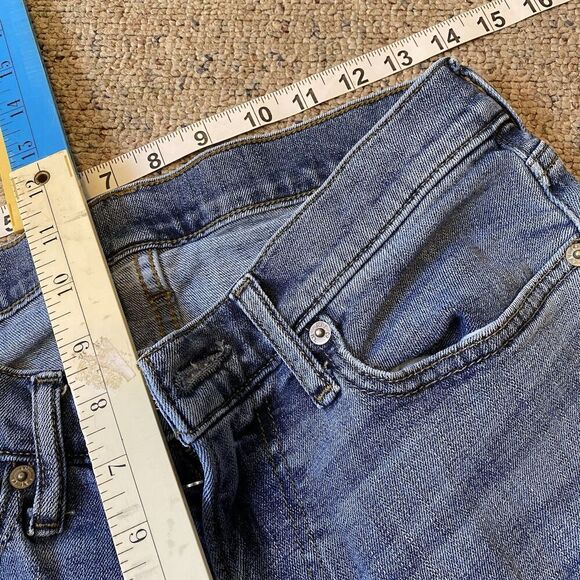 Abercrombie & Fitch Jeans Men 28W 30L Langdon Slim Stretch Denim Flat Front Blue - Picture 2 of 9